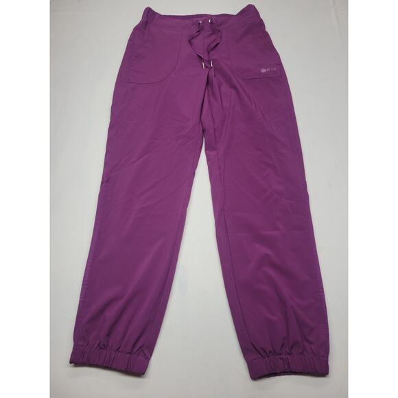 White Cross Fit Scrub Pants Pockets Medical Hospital Surgical Nursing Size M - Picture 1 of 14